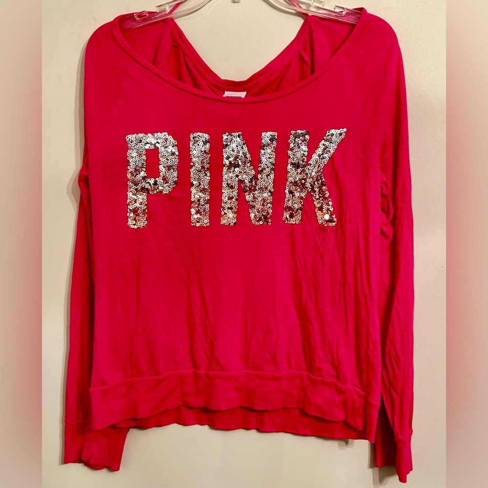 Women’s Victory secret Pink cropped top shirt